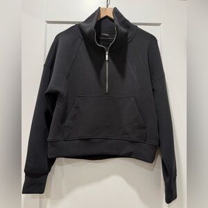 CALIA Black Half Zip Funnel Neck Pullover Sweatshirt Women’s XS